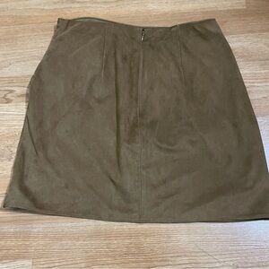 Abercrombie skirt vegan suede
